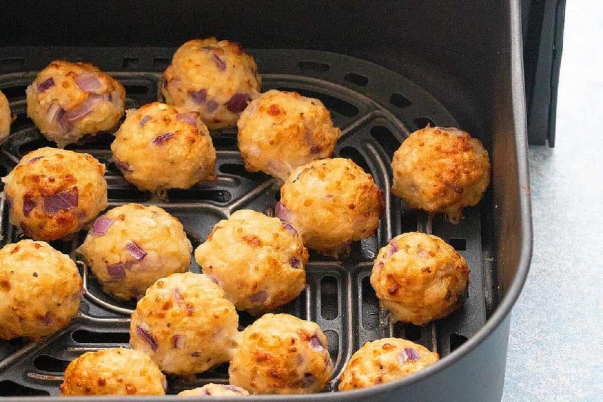 bolinho de frango com batata na airfryer