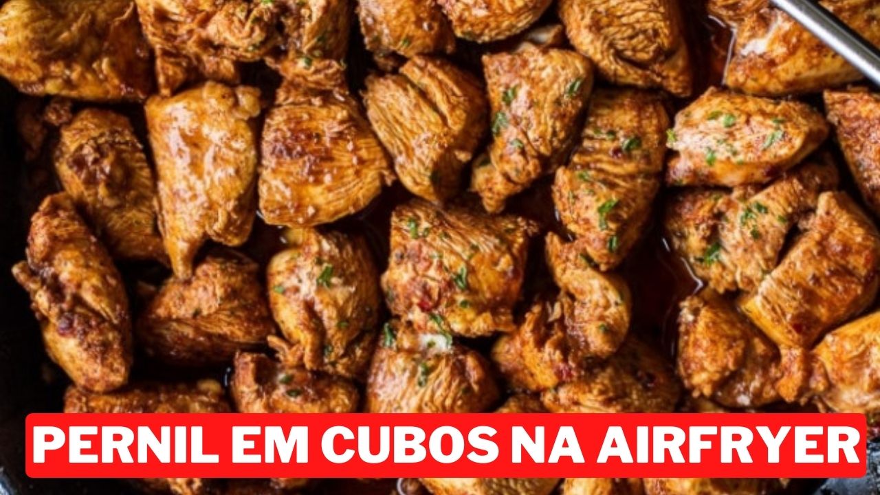 receita de pernil em cubos na airfryer