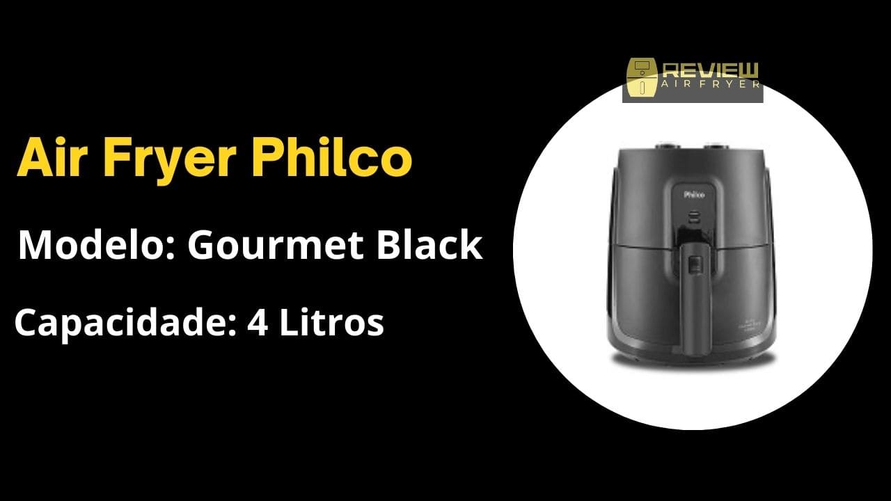 air fryer philco gourmet black