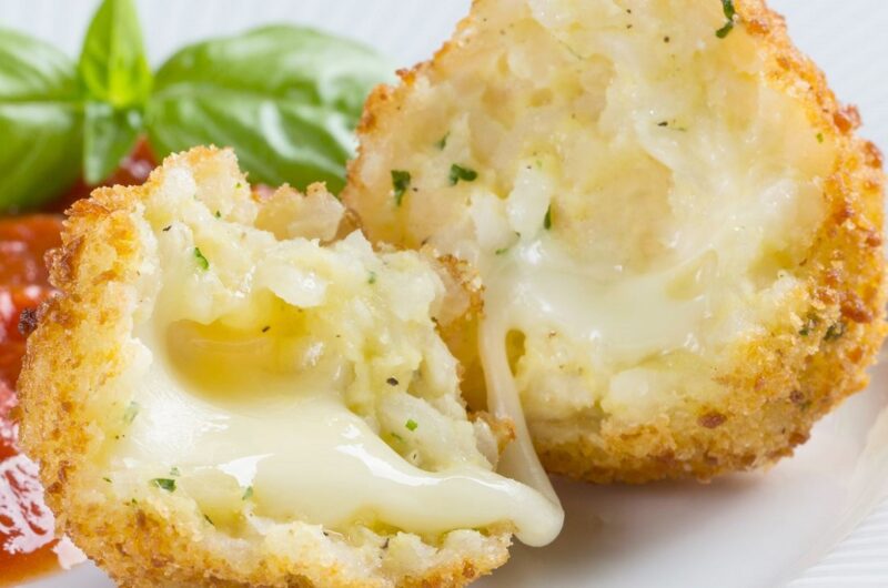 Receita de Bolinho de Arroz com Queijo na Airfryer