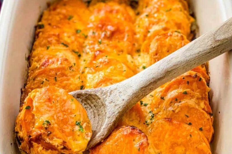 Como Fazer Batata Doce Gratinada com Queijo na Airfryer