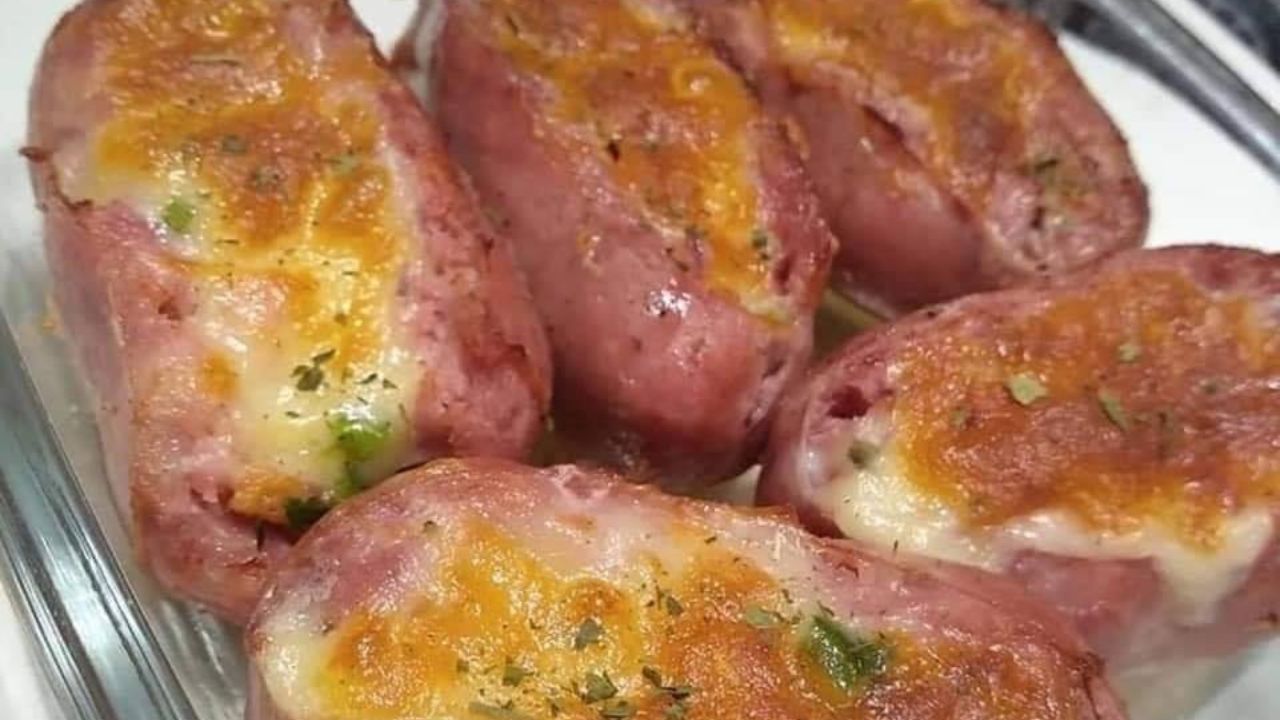 Receita de Linguiça Recheada na Airfryer