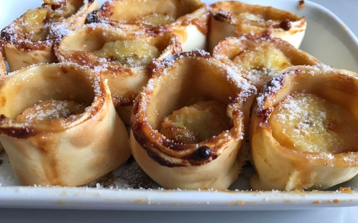 Receita de Enroladinho de Banana na Airfryer