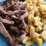 tiras de carne na airfryer