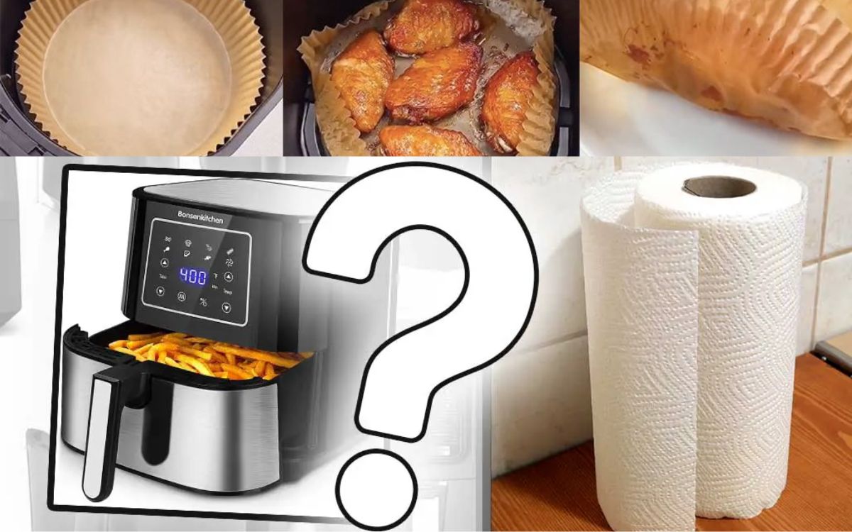 pode colocar papel manteiga na airfryer? E Papel Toalha?