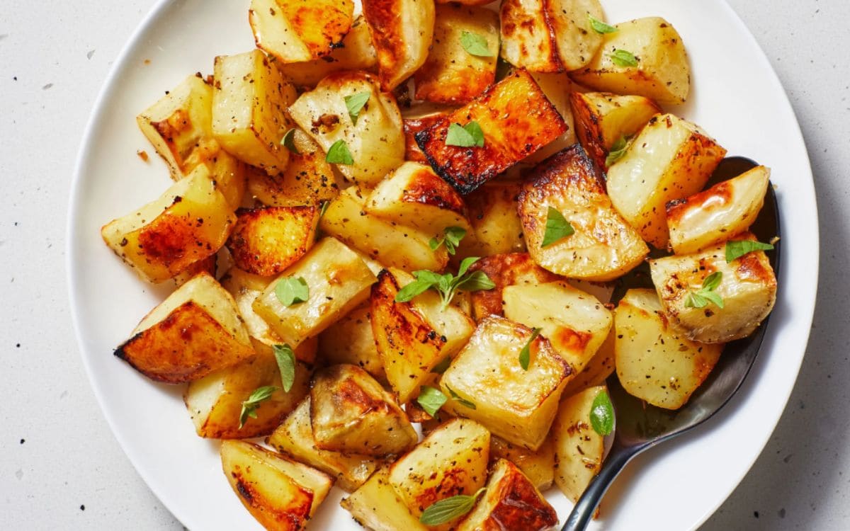 batata em cubos na airfryer