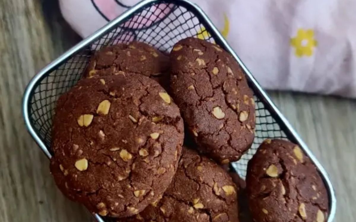 Receita de Biscoito de Chocolate na Airfryer