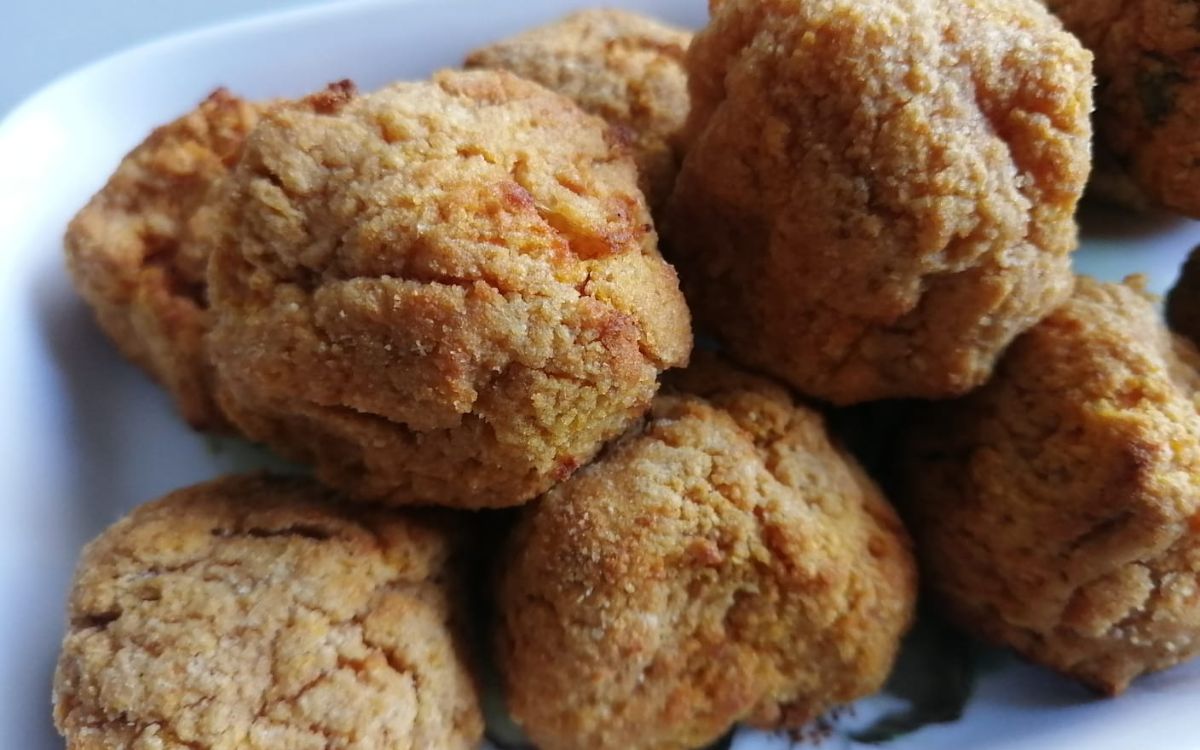 bolinho de abóbora cabotia na airfryer