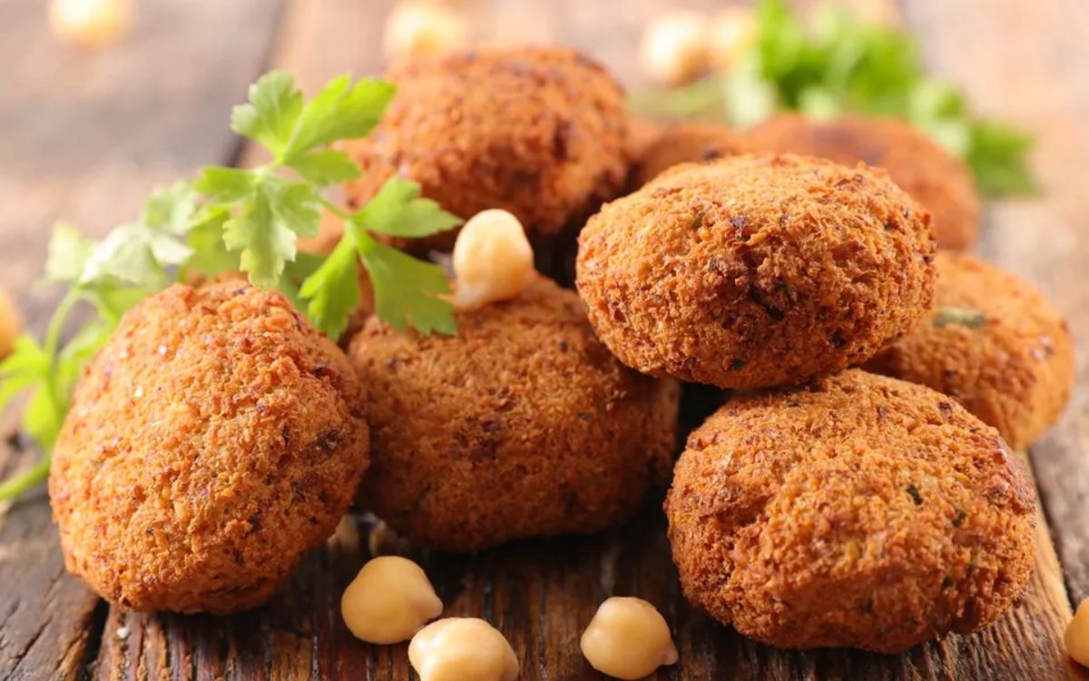 bolinho de grão de bico na airfryer