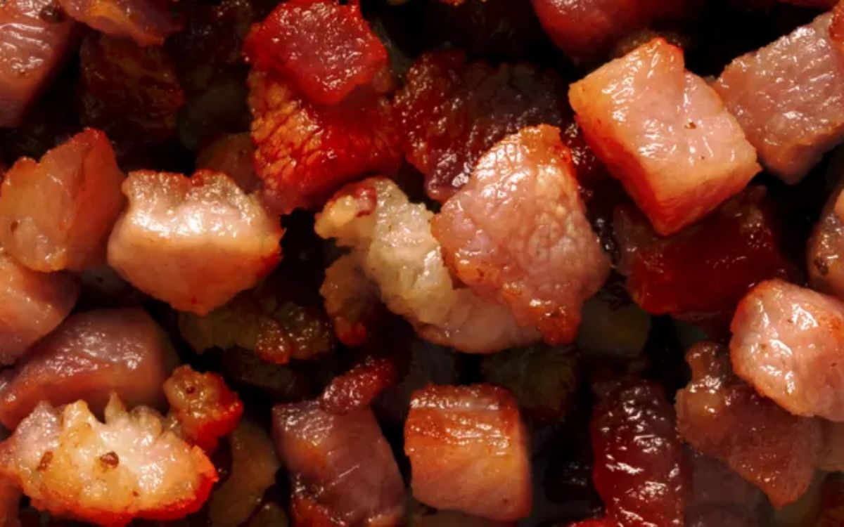 bacon em cubos na airfryer