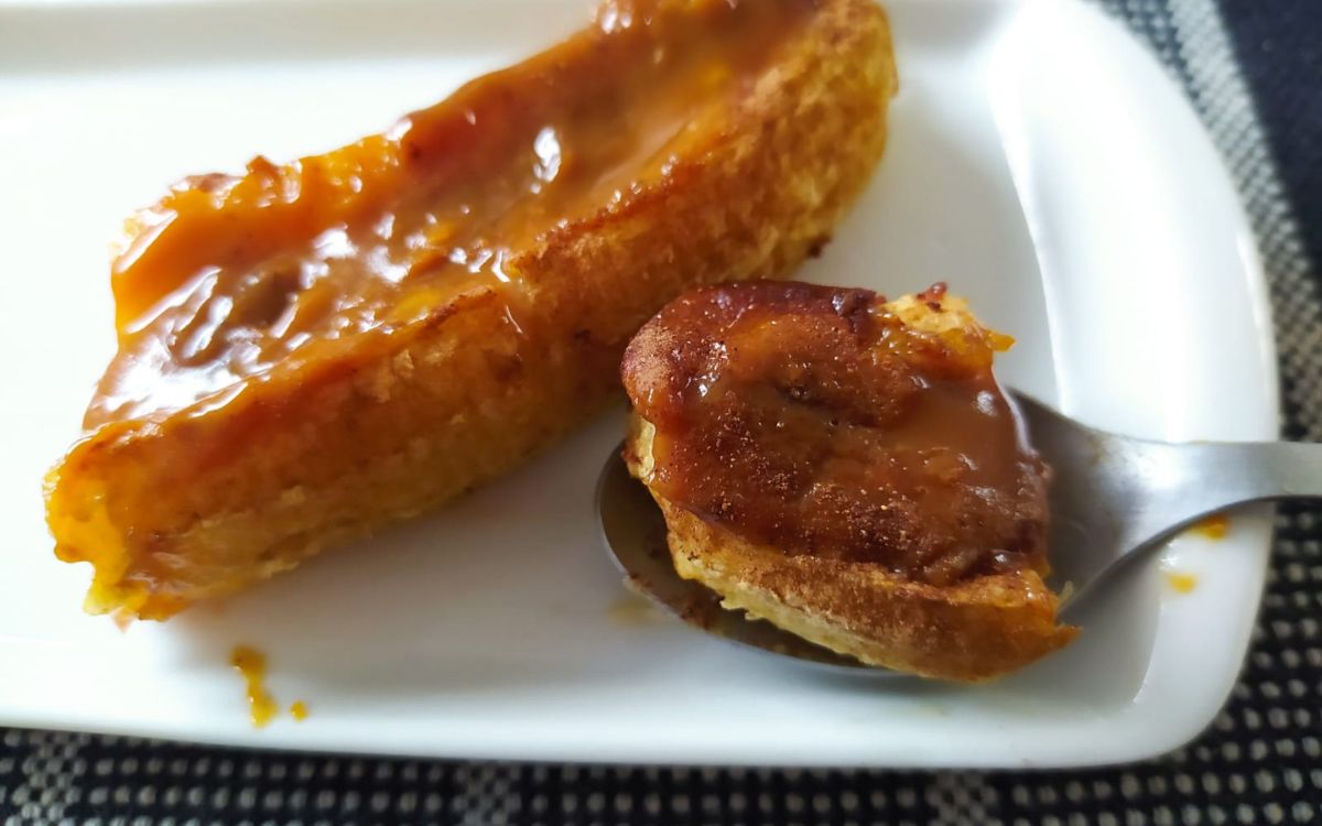 Receita de Banana com Doce de Leite na Airfryer