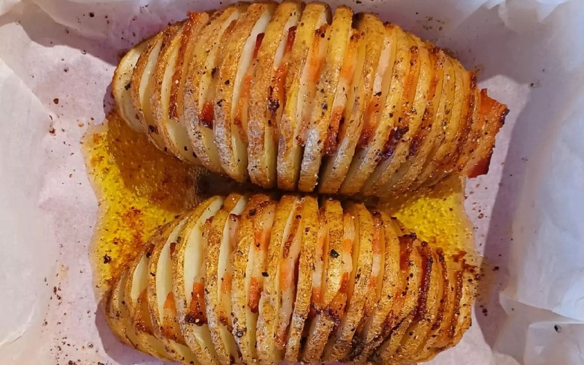 Receita de Batata com Presunto e Queijo de Manjericão na Airfryer