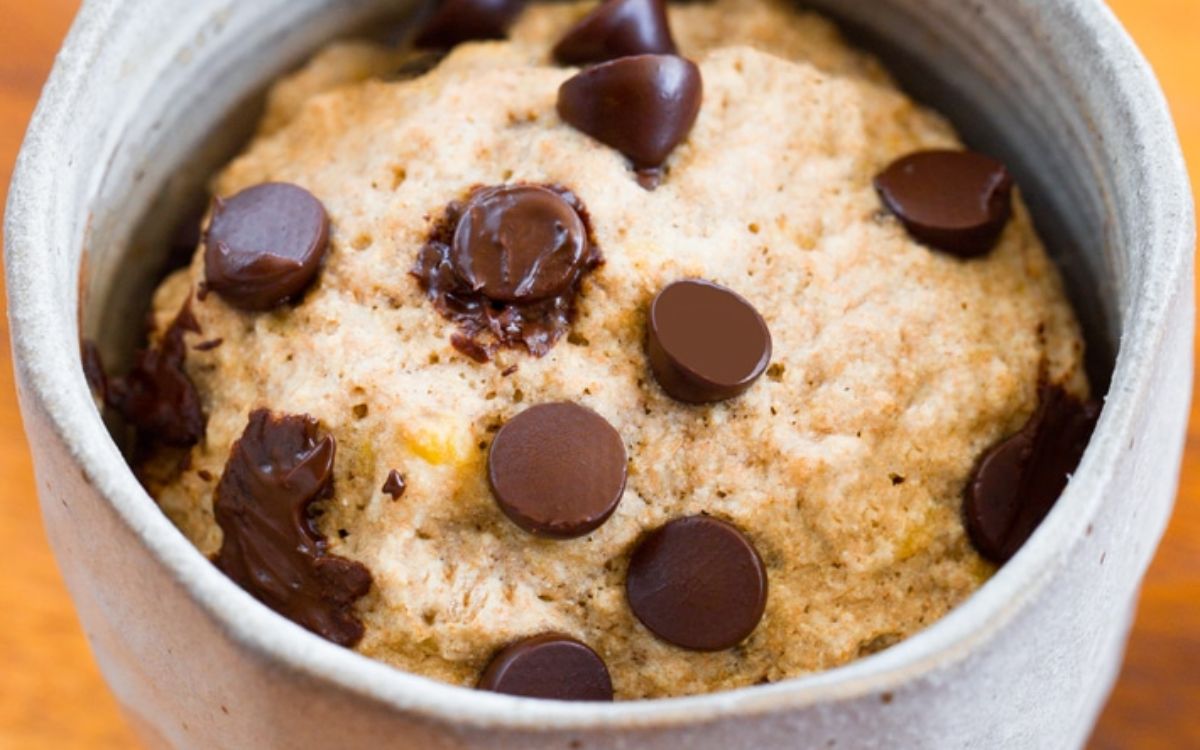 Receita de Bolo de Banana de Caneca na Airfryer