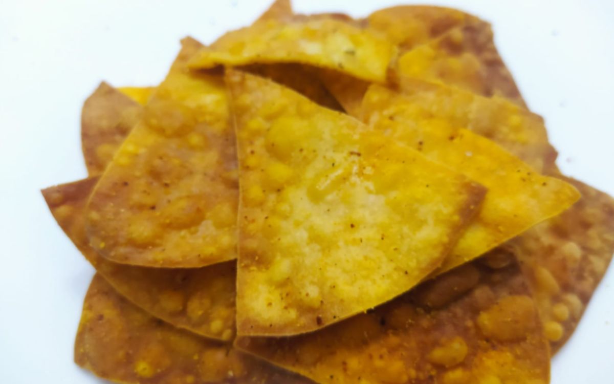 Receita de Chips de Massa de Pastel na Airfryer