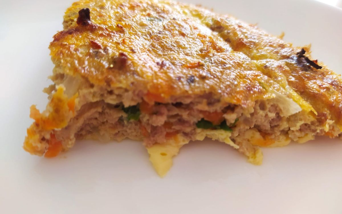 omelete de atum na airfryer