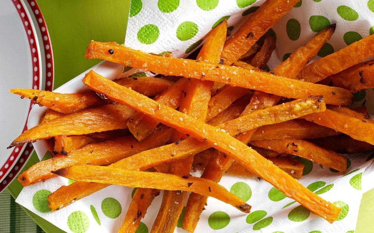 Batata Doce com Alecrim na Airfryer