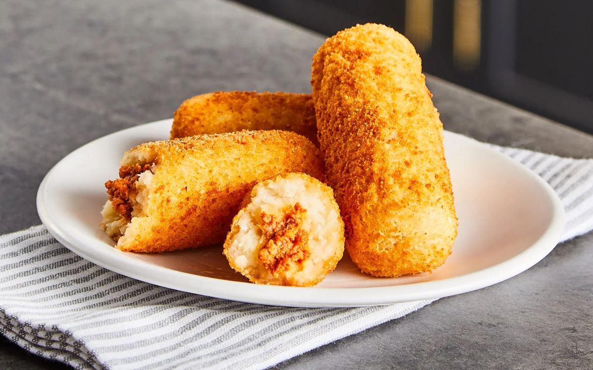 Croquete de Mandioca na Airfryer