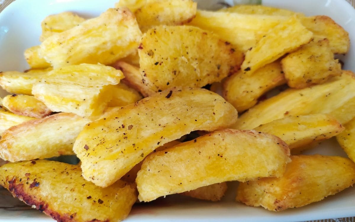 batata baroa rústica na airfryer