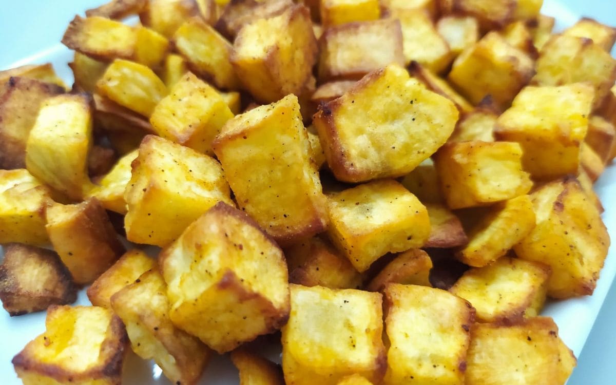 petisco de batata doce na airfryer