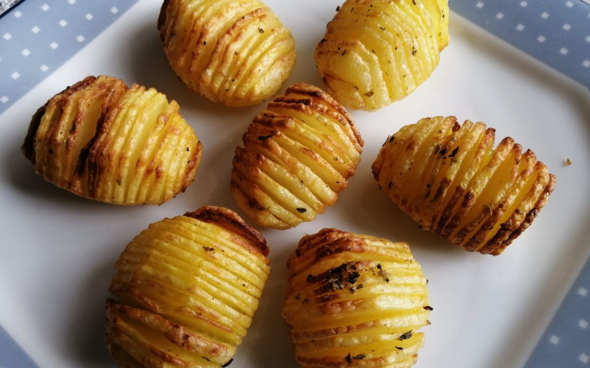 Mini Batata Sanfonada na Airfryer