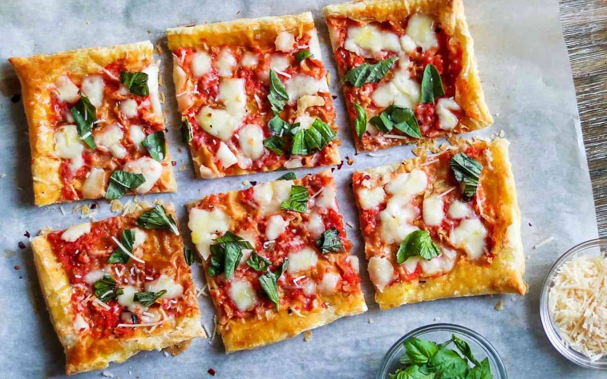 Pizza de Massa Folhada na Airfryer