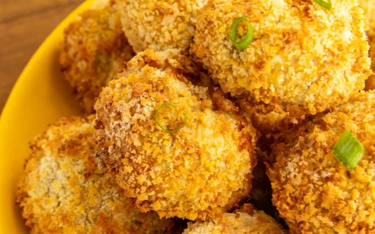 bolinho de calabresa com catupiry na airfryer