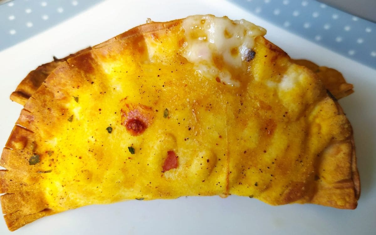 pastel de queijo e presunto na airfryer