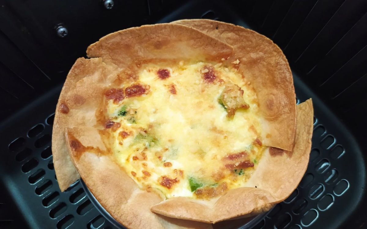 Receita de Quiche de Brócolis na Airfryer