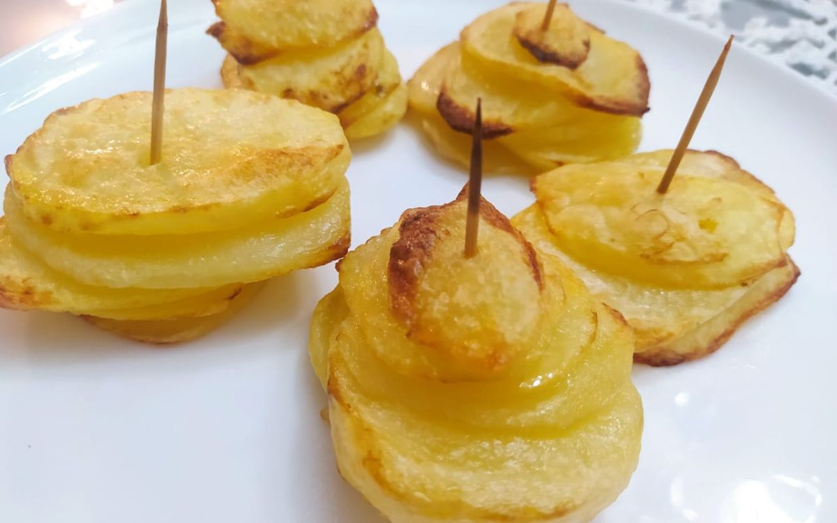 torre de batata na airfryer