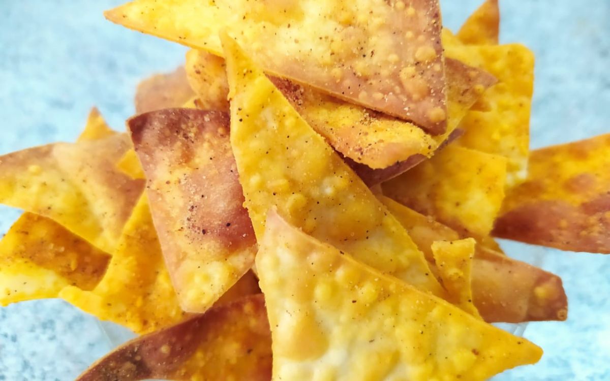 doritos com massa de pastel na airfryer