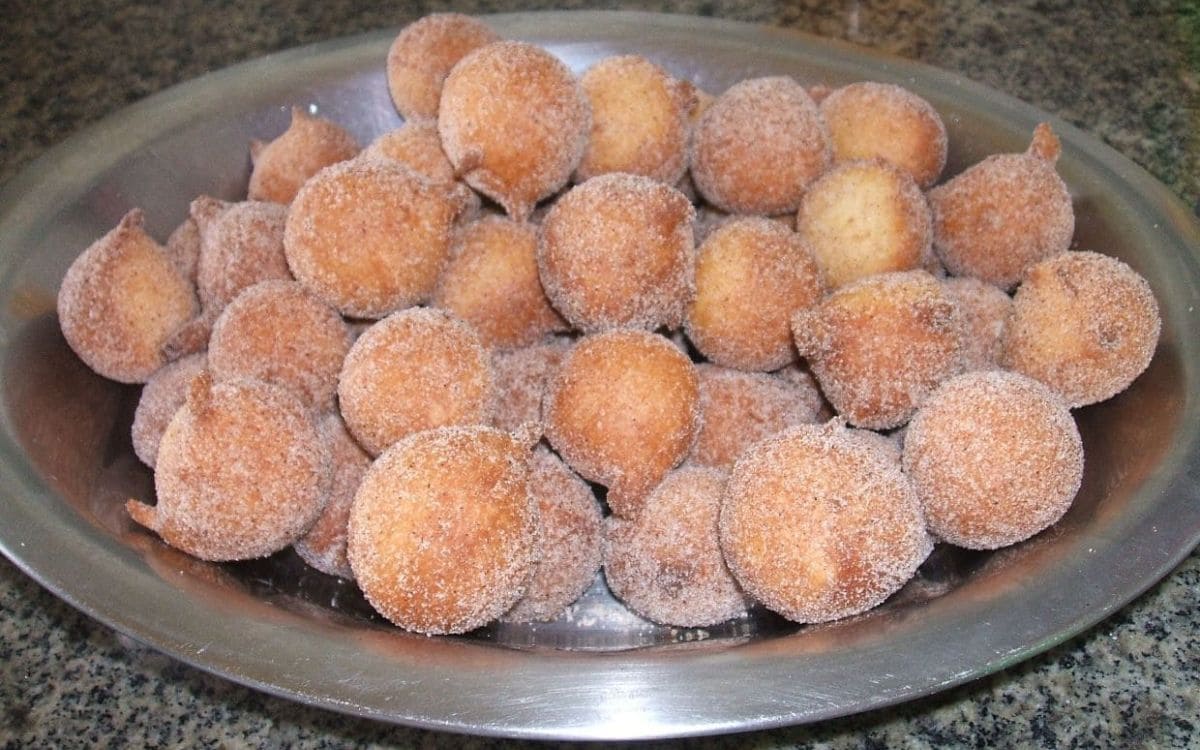 como fazer bolinho de chuva na airfryer