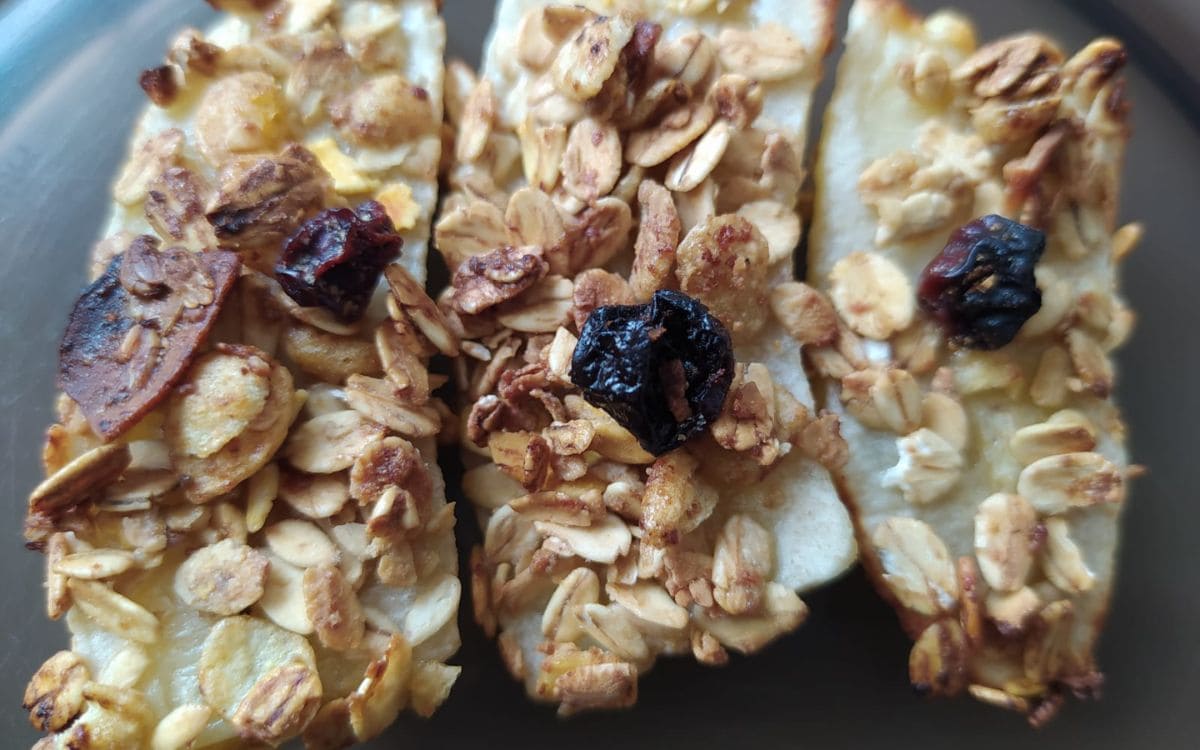 Receita de Banana com Granola na Airfryer