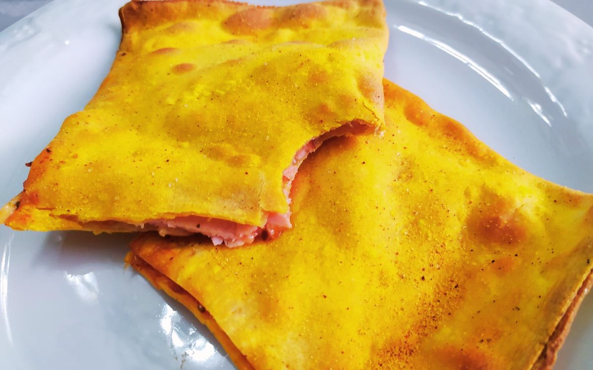 pastel com massa tipo doritos na airfryer