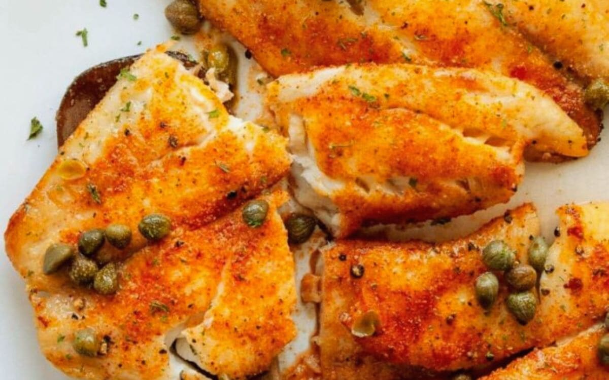 peixe com alcaparras na airfryer