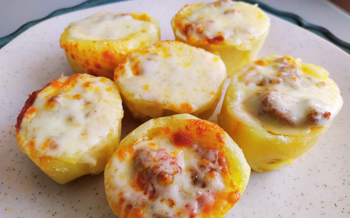 Receita de Cestinha de Batata Recheada na Air Fryer