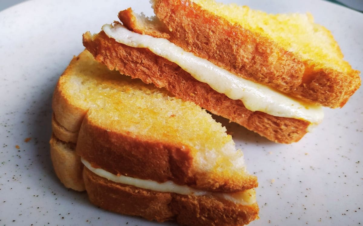 pão com queijo na airfryer