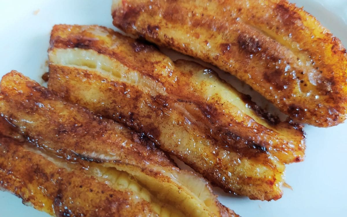 Receita de Banana Caramelada na Air Fryer