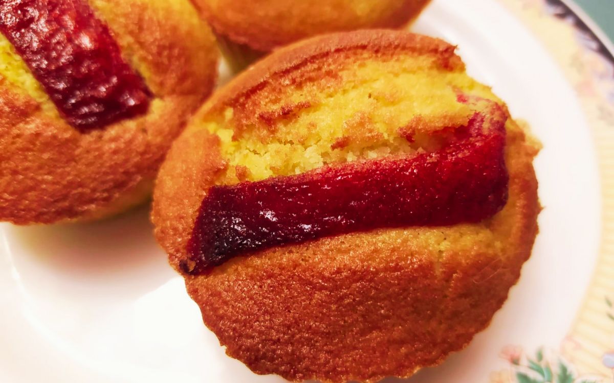 bolinho de fubá com goiabada na airfryer