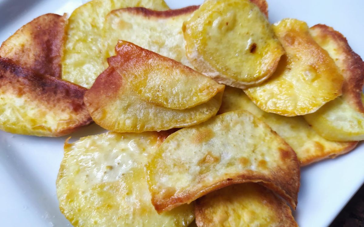 Receita de Chips de Batata Doce na Air Fryer