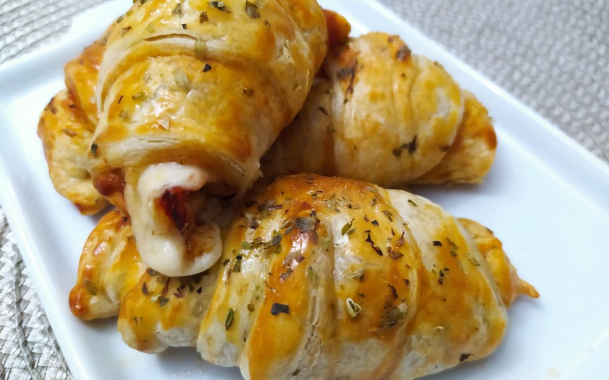 croissant de pizza na airfryer