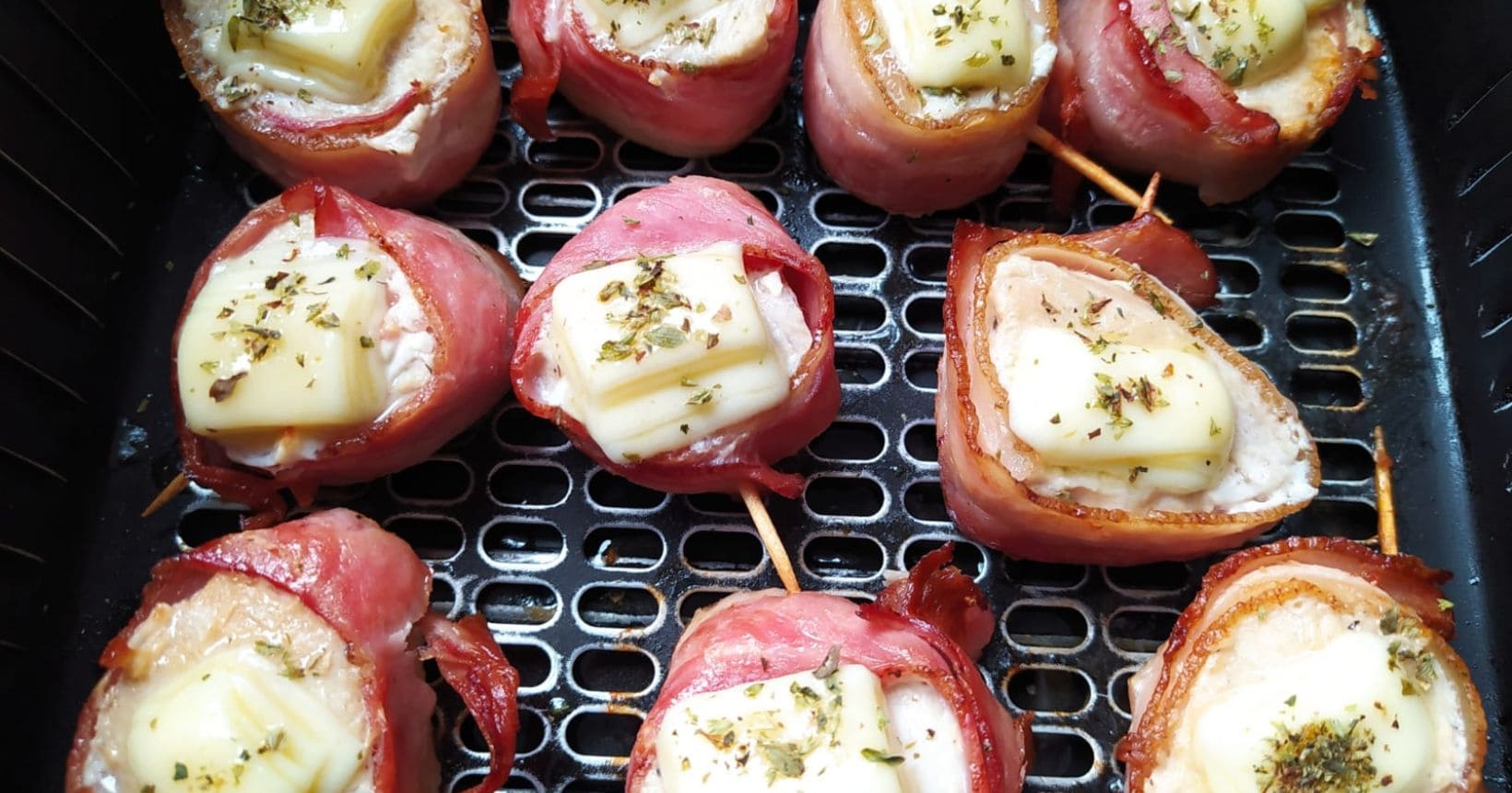 medalhão de frango com queijo na airfryer