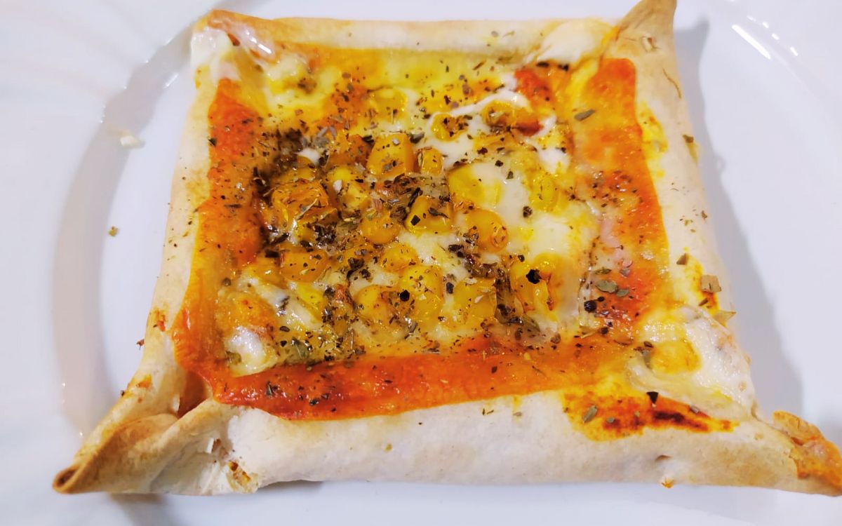 Receita de Mini Pizza Quadrada na Airfryer