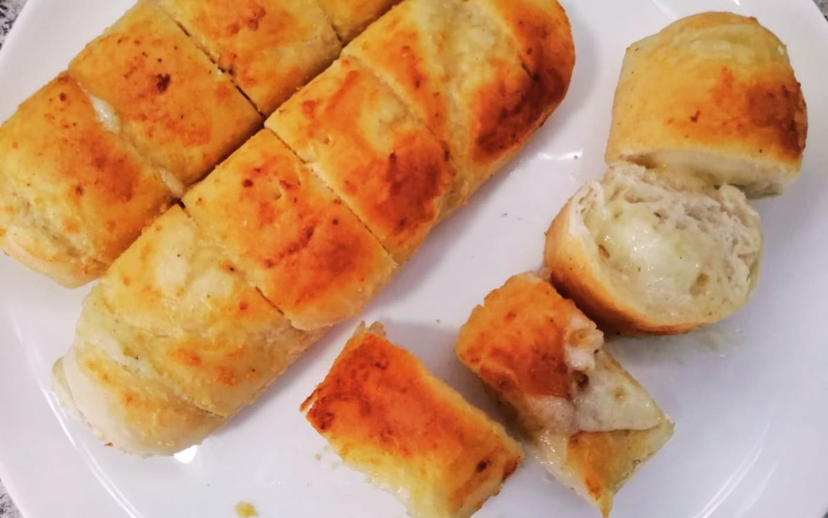 Pão de Alho Pronto na Airfryer