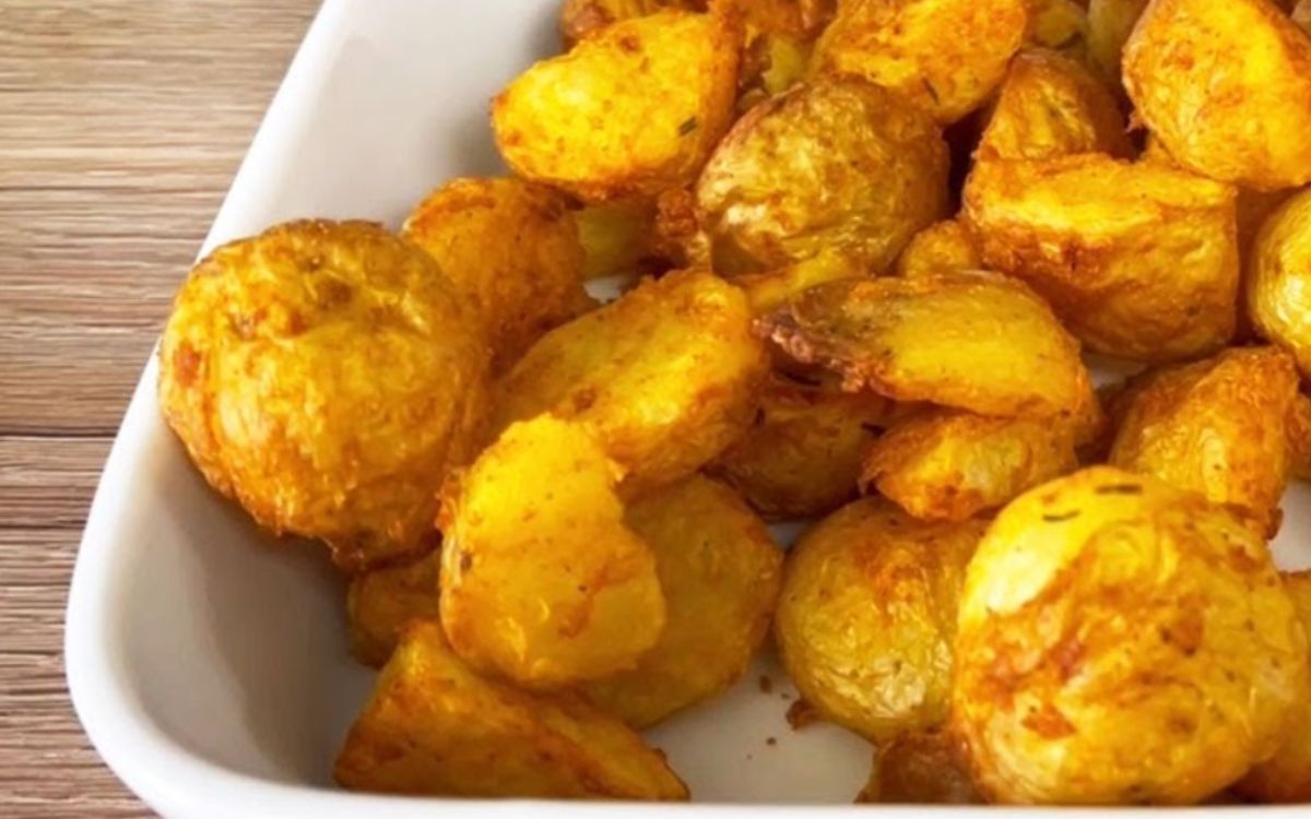 batata assada crocante na airfryer