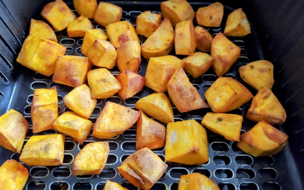 batata doce facil na airfryer