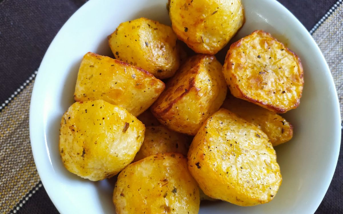 batata pequena assada na airfryer