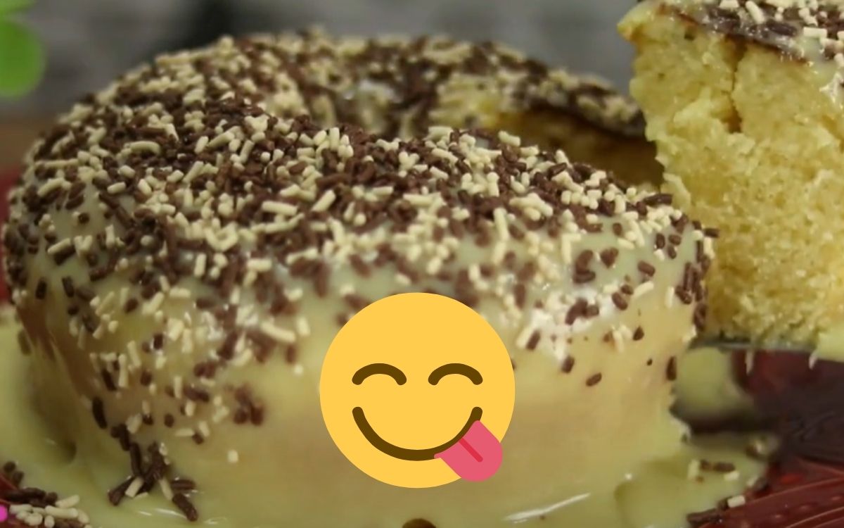 bolo branco na airfryer