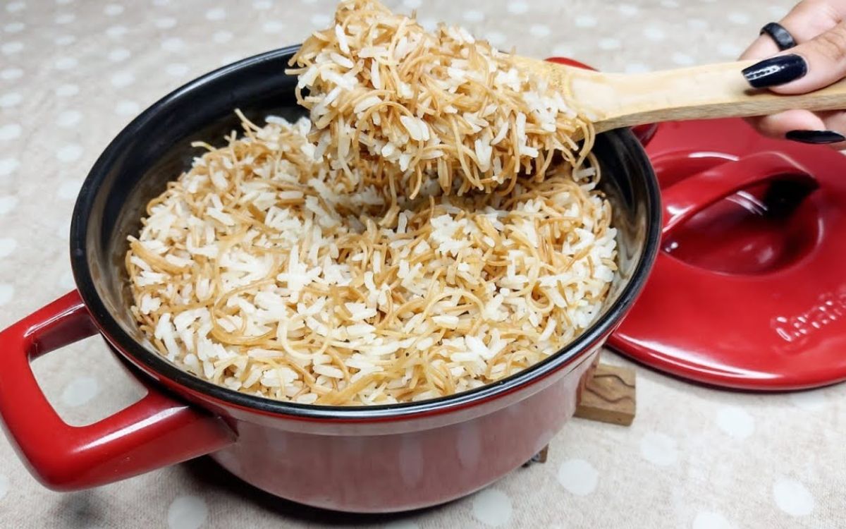 arroz com macarrão