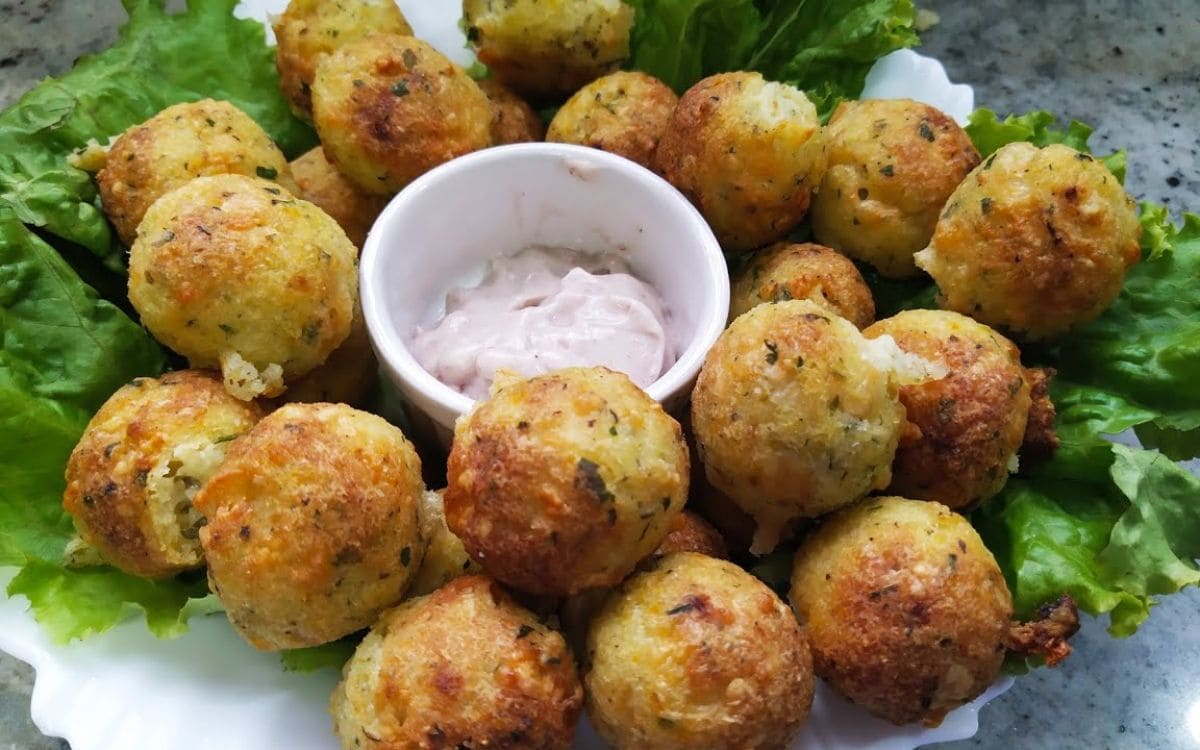 bolinho de arroz sem farinha na airfryer