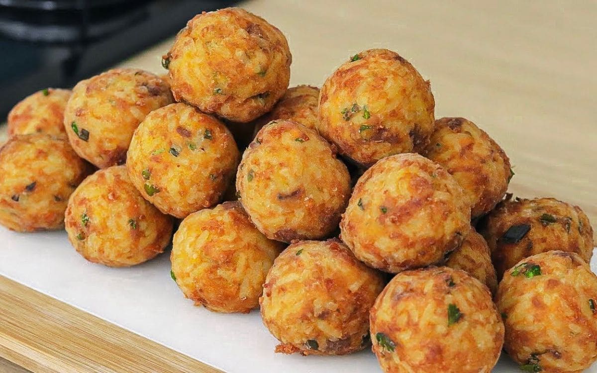 bolinho de arroz sem massa